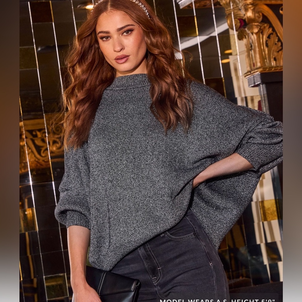 VICI Lurex Oversized Pullover Sweater “NEW”